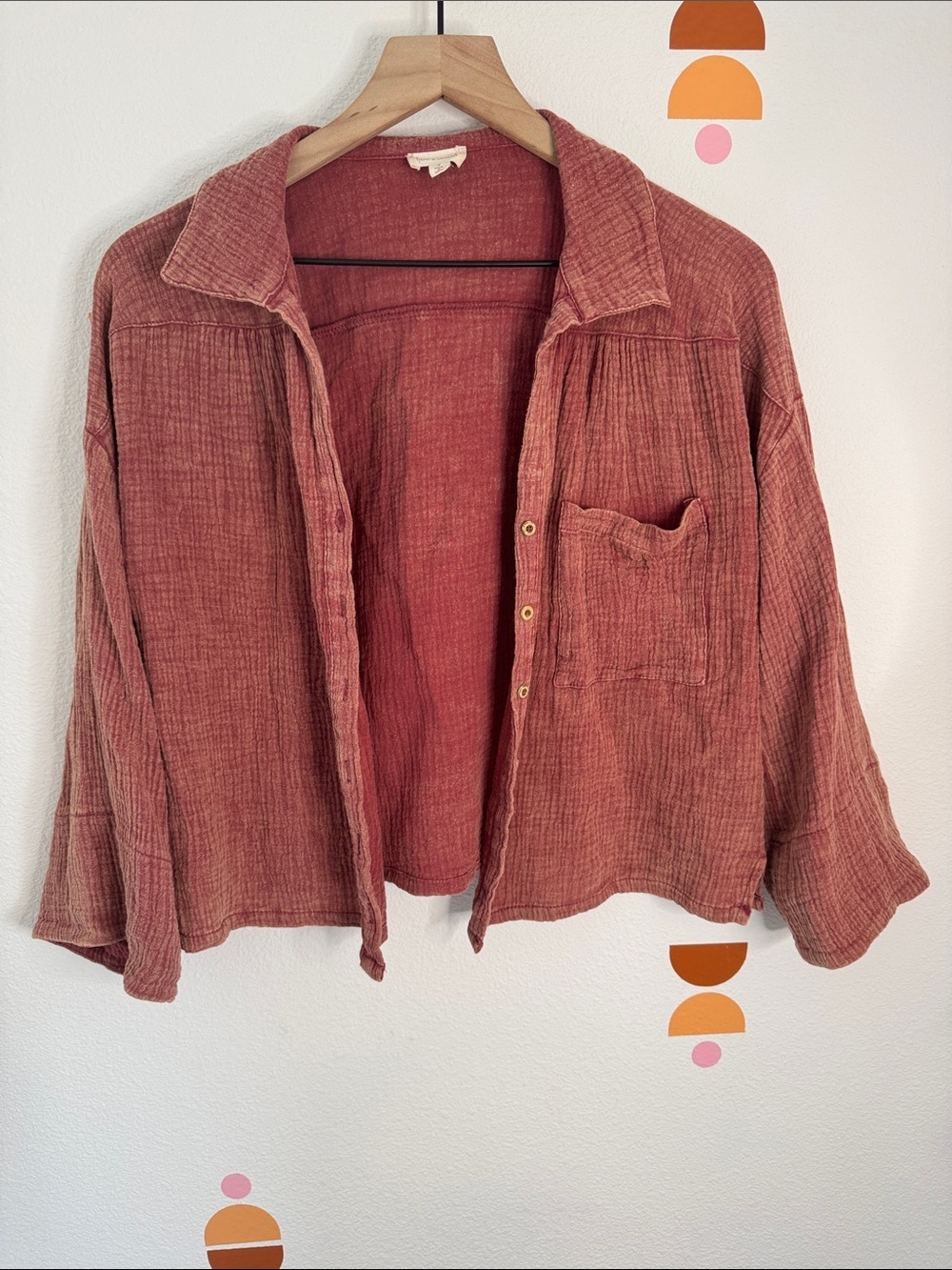 Hem & Thread Heathered Rose Knit Top N0298